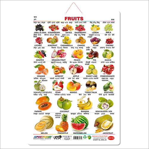 Fruitss Educational Wall Chart