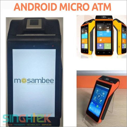 Black Mf919 Mosambee Android Micro Atm Machine