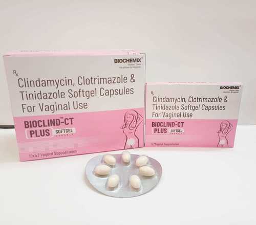 Clotrimazole Clindamycin andTinidazole Soft gel  vaginal capsule