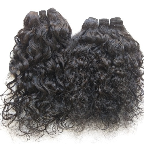 Raw Deep Curly Human Hair Weaves 100% Human Hair