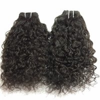 Raw Deep Curly Human Hair Weaves, 100% Human Hair,
