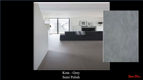 Kota Grey Semi Polished