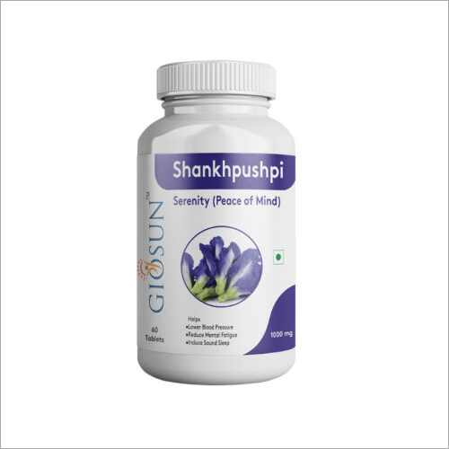 SHANKHPUSHPI 1000 mg Ayurvedic Serenity Tablets By GIOSUN HEALTHCARE PRIVATE LIMITED