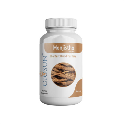 MANJISTHA 500mg Ayurvedic Blood Purifier Capsules By GIOSUN HEALTHCARE PRIVATE LIMITED