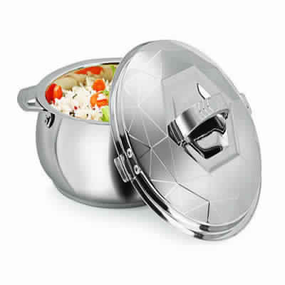 Stainless Steel Diamond Belly Hot Pot Casserole