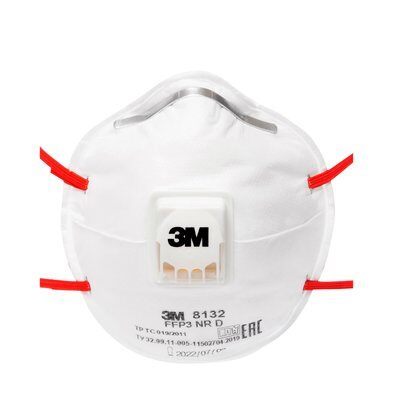 3M 8132 aerosol filtering half mask (respirator) with exhalation valve By ALLIED INTERNATIONAL LLC