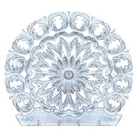 Hand-carved Wall Hooks - 16 X 15 Inches , Burnt White Antique Finish For Elegant Home Decoration