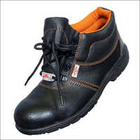 High Ankle Synthetic Leather Safety Shoes