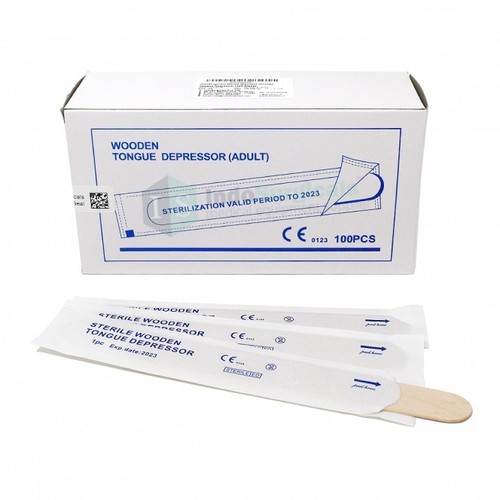 Conxport Tongue Depressor Wooden Sterile