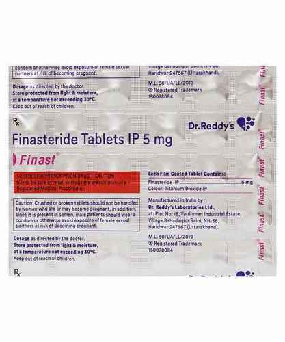 Finasteride Tablets I.P. 5 mg (Finast)