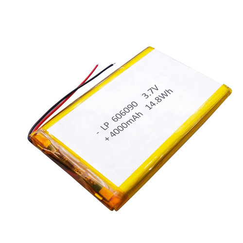 High Capacity Rechargeable 3.7V 4000mAh Lithium Polymer Battery 606090