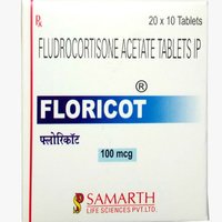 Fludrocortisone Acetate Tablets Ip - 100 Mcg, Anti-inflammatory & Hormone Replacement For Addison's Disease, Suitable For Adults