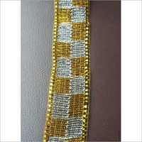 Golden Dupatta Lace - Material: Polyester