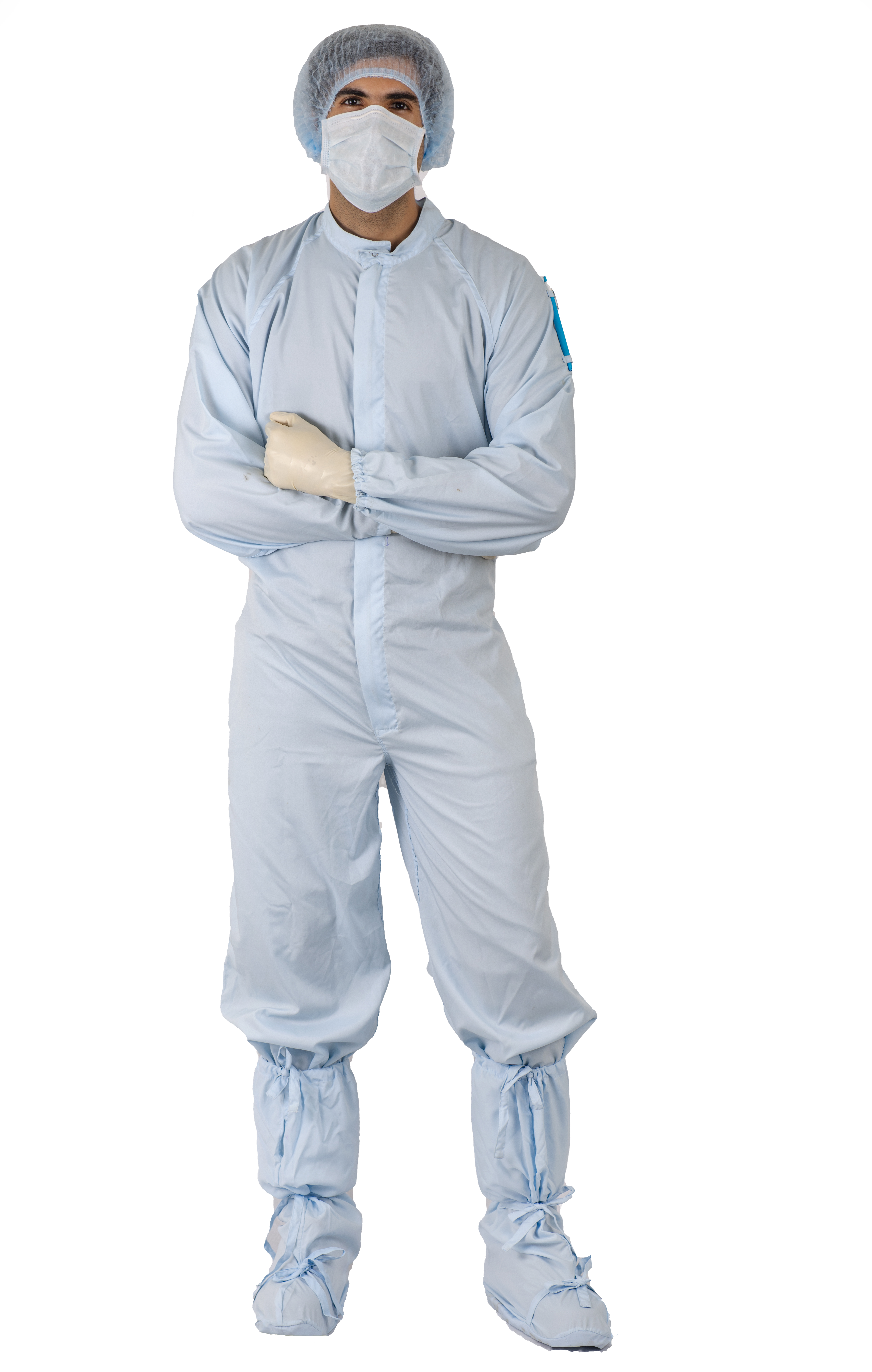 Non Linting Clean Room Coat Coverall With Accessories