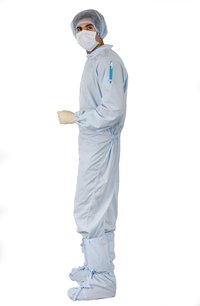 Non Linting Clean Room Coat Coverall With Accessories