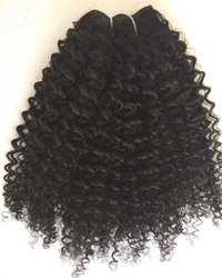 Black Kinky Curly Human Hair Extensions