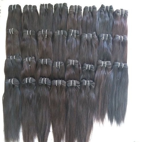 Machine Double Weft Remy Straight Hair