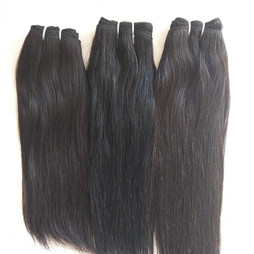 Machine Double Weft Remy Straight Hair