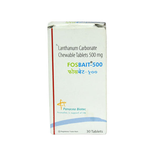 Lanthanum Carbonate Chewable Tablets 500 mg