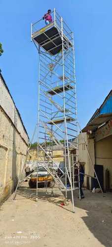 09.30Mtr Aluminium Mobile Scaffolding Tower with Stairway and Cantilever Scaffolding Tower