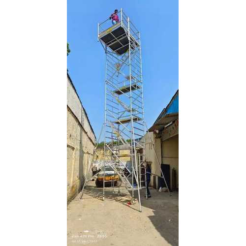 09.30Mtr Aluminium Mobile Scaffolding Tower with Stairway and Cantilever Scaffolding Tower