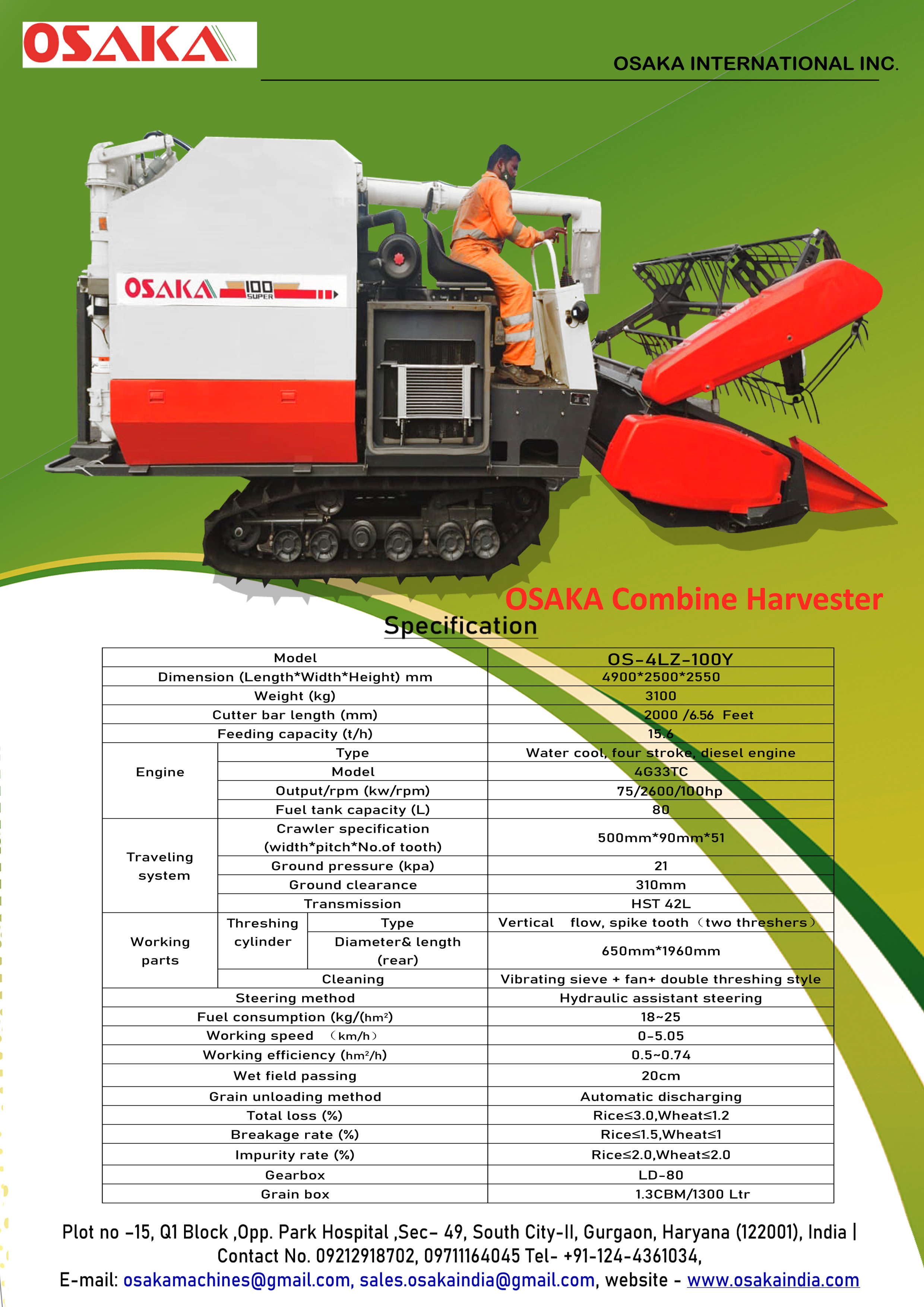 Combine Harvester Full Feed
