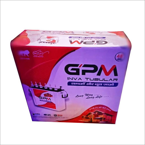 Gpm Inva Tubular Inverter Battery Nominal Voltage: 12 Volt (V)