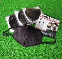 shield Black Netted Face Mask