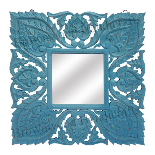 Mdf Carved Mirror Frame Size: 24 X 24 Inch