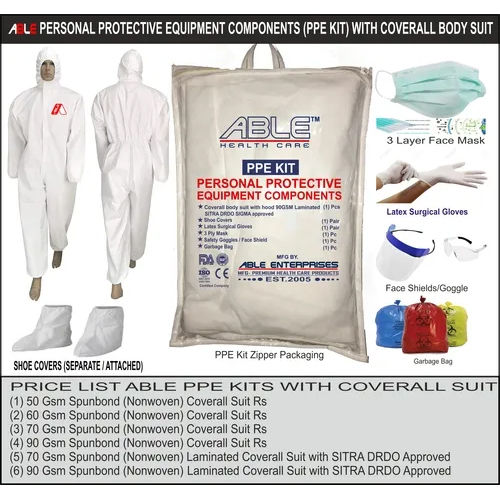 70 GSM Laminated Personal Protective Equipment ( COVERALL SUIT)