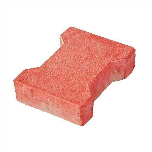 Red Concrete Paver Block
