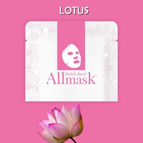 ALLMASK Lotus Facial Sheet Mask