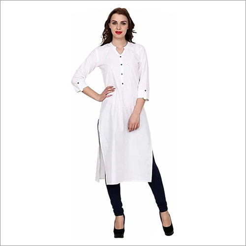 Washable Ladies White Kurti