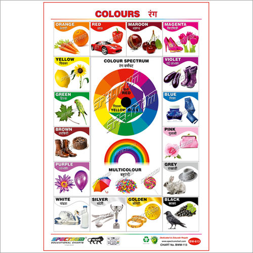 Art Card Marathi Colours Educational Wall Chart at Best Price in Mumbai ...