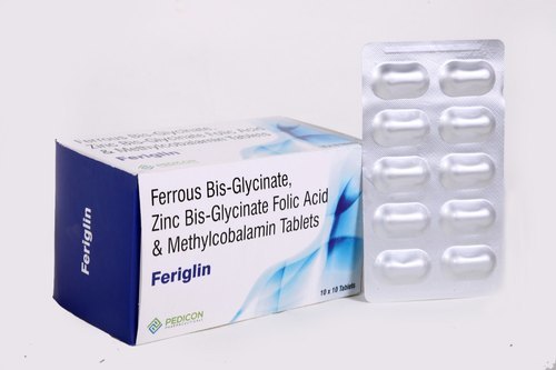 Ferrous Bisglycinate Folic Acid Cyanocobalamin And Zinc Tablets Health Supplements