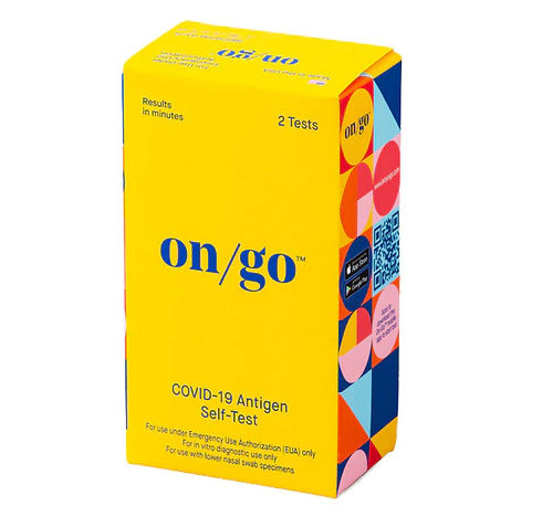 On/Go COVID-19 Antigen Self-Test kit at home