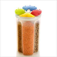 Four Section Plastic Container