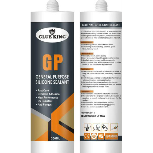 White With Yellow Liner Gp Silicone Sealant