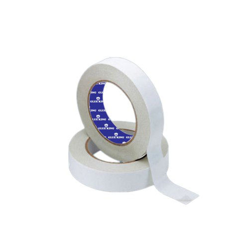 White With Yellow Liner Double Sided Solvent Based Tissue Tape