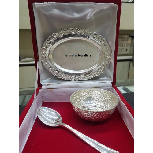 German Silver Dessert Set