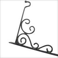 Black Iron Wall Bracket For Hanging Pot And Planter