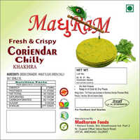 Fresh And Crispy Coriandar Chilly Khakhra