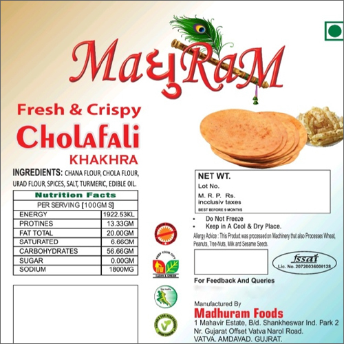 Fresh And Crispy Chorafali Khakhra