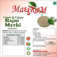 Fresh And Crispy Bajri Methi Khakhra