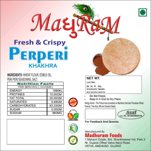 Fresh And Crispy Perperi Khakhra