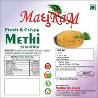 Fresh And Crispy Methi Khakhra