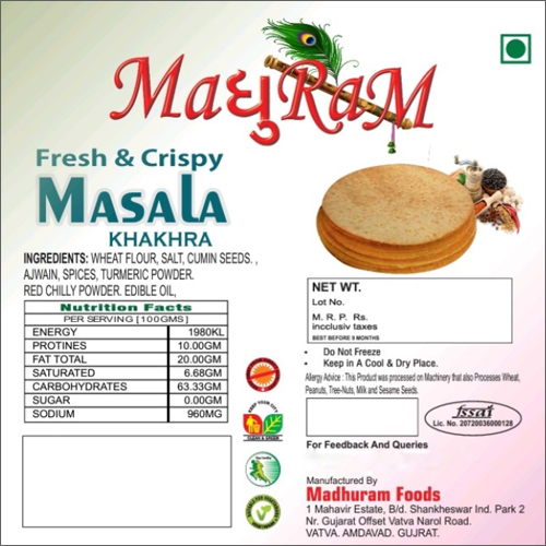 It'S Healthy Product Fresh And Crispy Masala Khakhra
