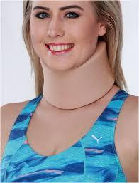 Cervical Collar Boneless - Rubber Material, 13 x 54 x 3 cm Size | Anatomical Design, Perforated Collar for Ventilation, Long Hook and Loop Tape