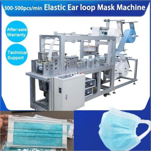 Soft Elastic Ear Loop Mask Face Mask Machine With One Year Warranty Machine