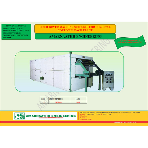 Absorbent Surgical Cotton Dryer For Bleaching Plant